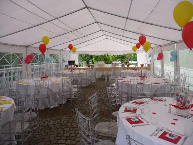 Allestimento con tendone