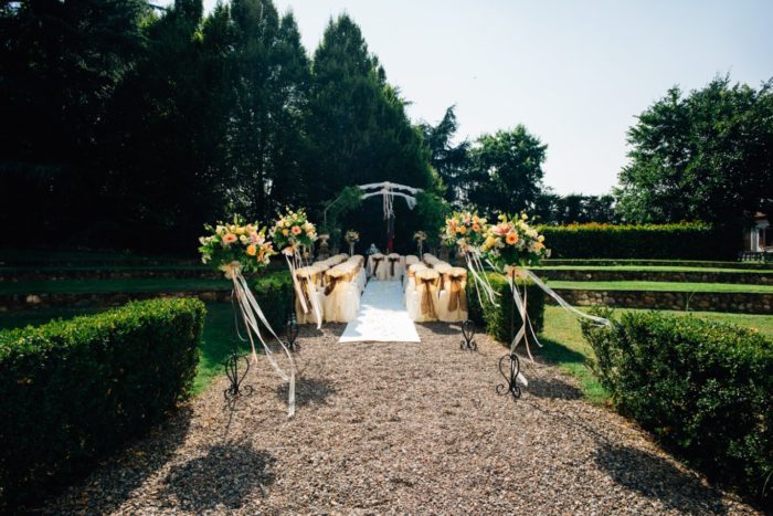 rito civile in giardino