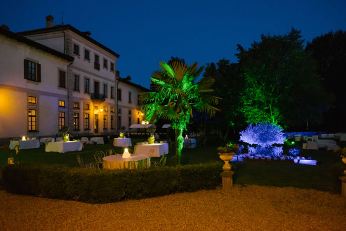 Il parco illuminato