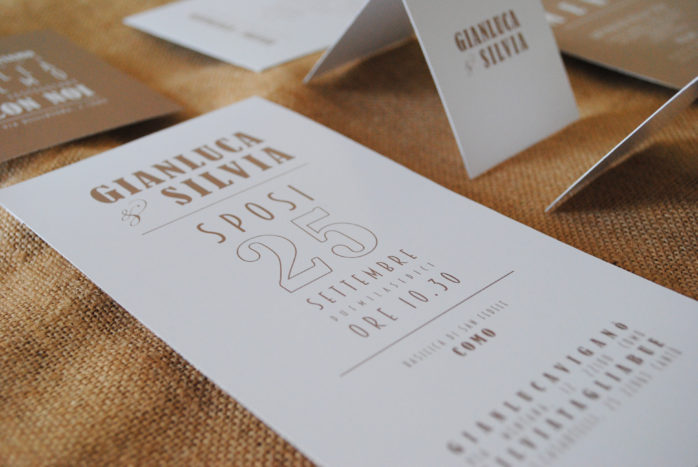 invito stile minimal