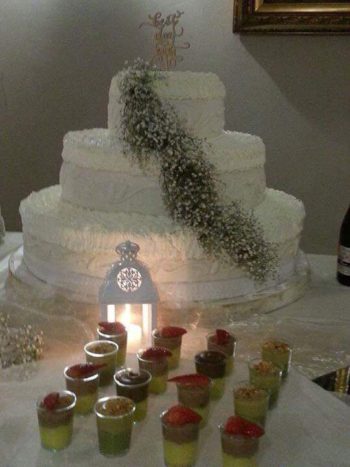 Chantilly con velo da sposa