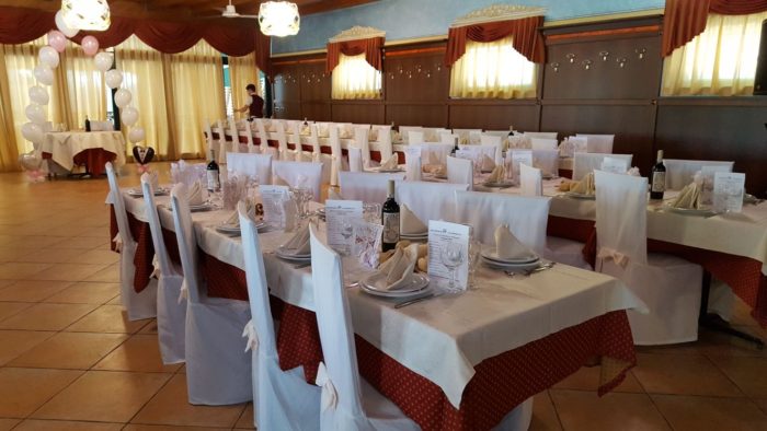 Allestimento tavoli