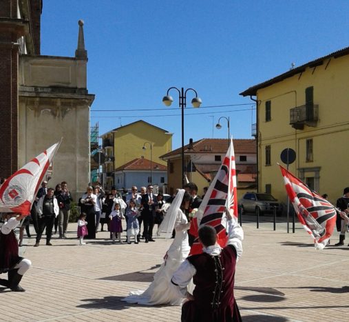 Gli sposi al centro