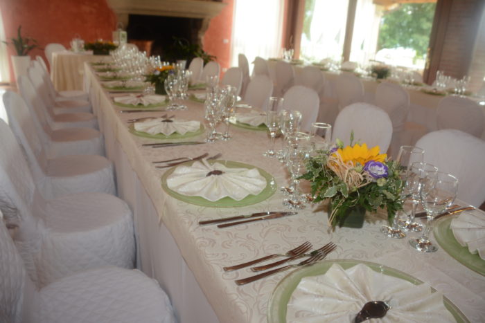 Sala Sposi in allestimento