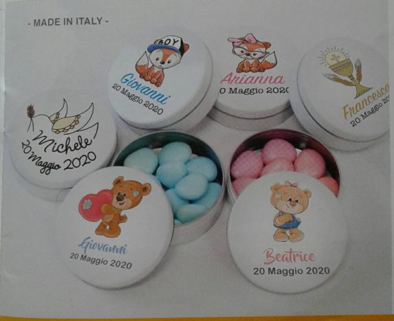 portaconfetti in scatolina