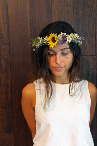 Cecilia floral crown