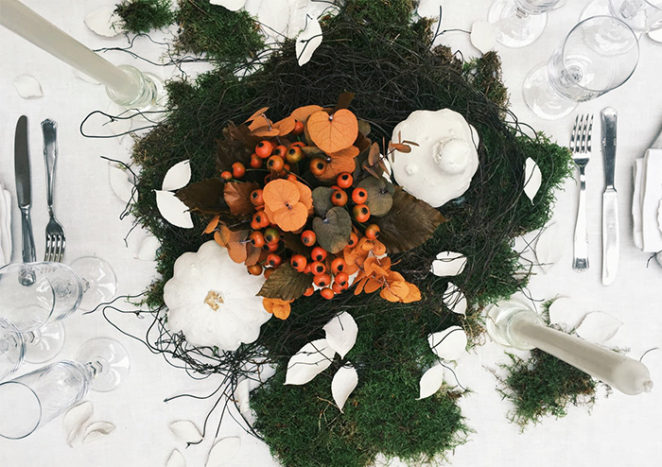 Autumnal table set