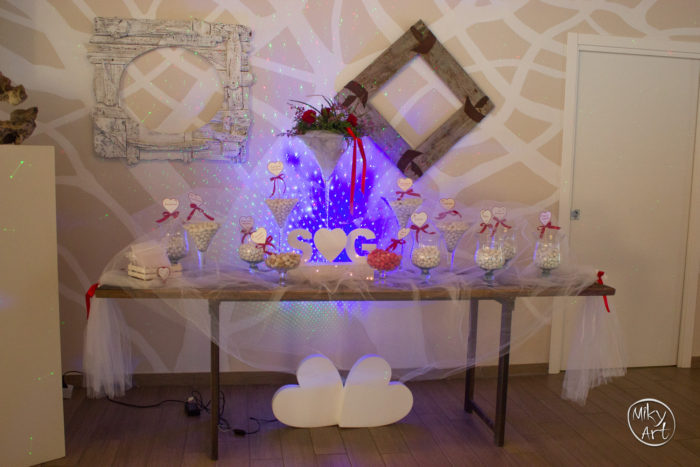 Luce laser per confettata