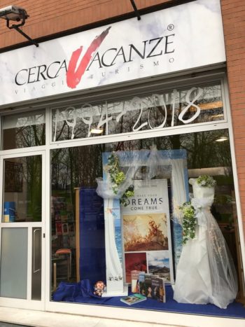 vetrina dedicata agli sposi