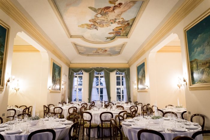 Il salone affrescato