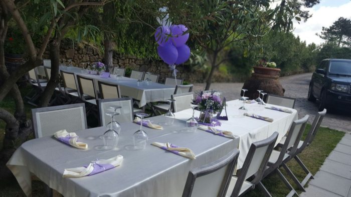 Allestimento in giardino