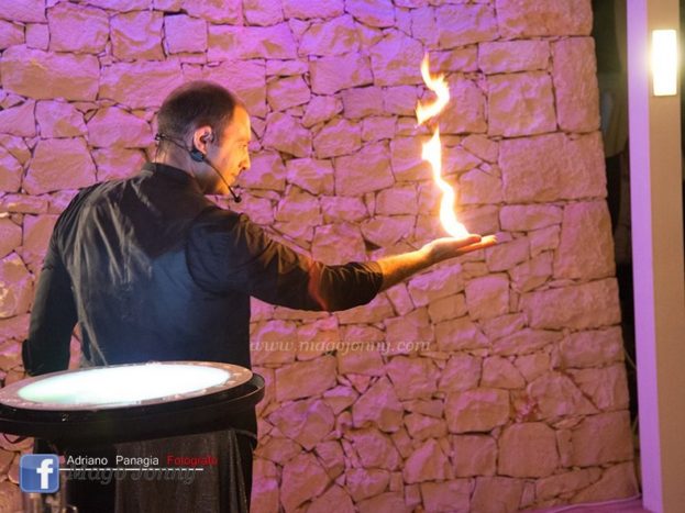Bolle con effetti di fuoco