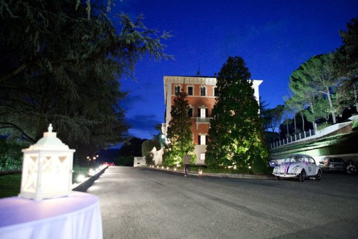Villa Pandolfa di notte