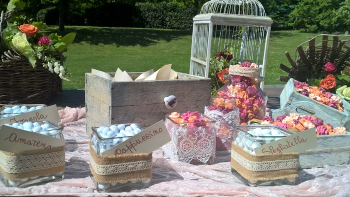 Confettata all'aperto