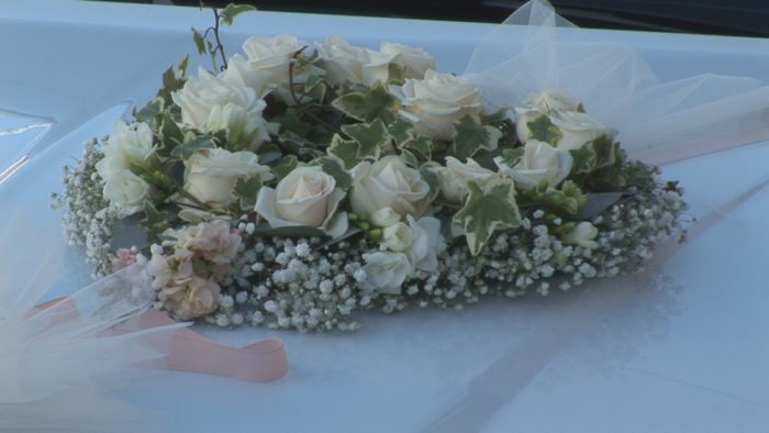 Fiori sulla limousine