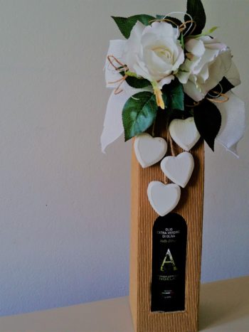 Bott. in scat. con rose/cuori