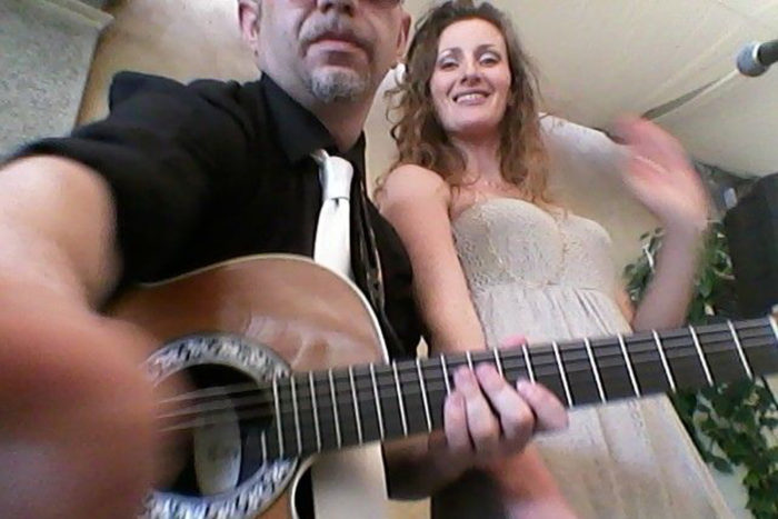scatto rubato prima del live