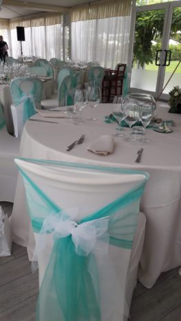 allestimento sedie