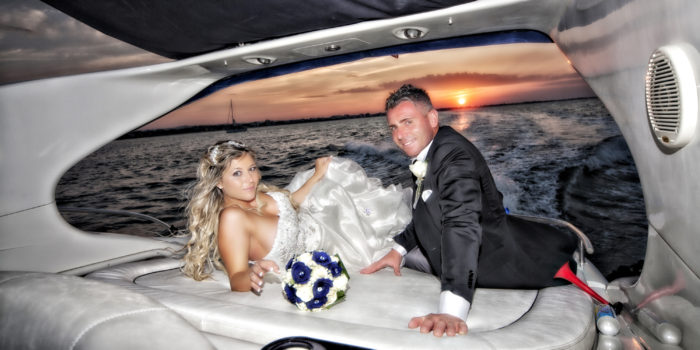il tramonto sul mare