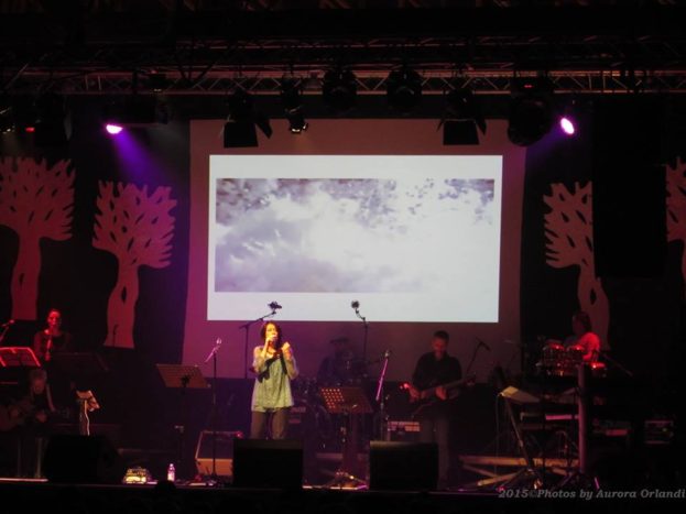 On stage