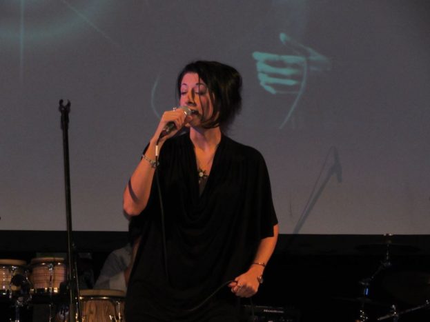 On stage