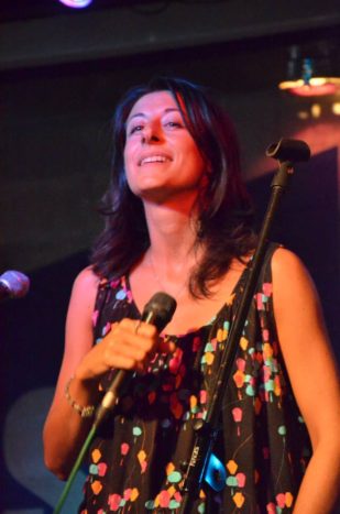 On stage