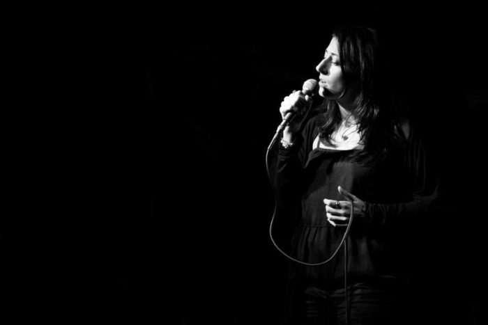 On stage