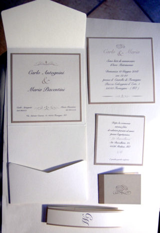 partecipazione pocket bianco