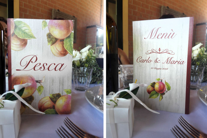 menu segnatavolo