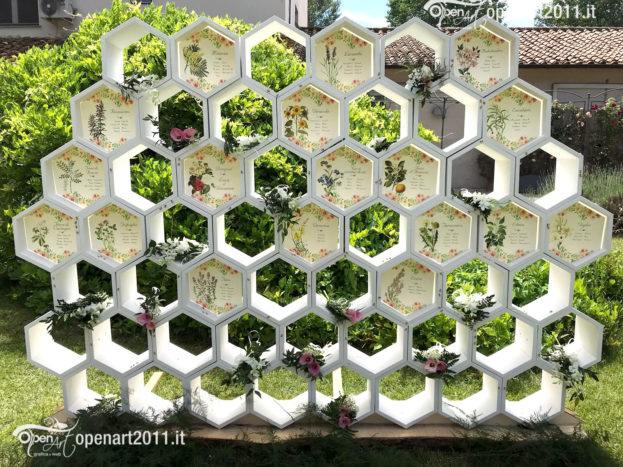 tableau alveare fiori