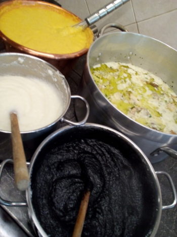 Tris di polente e Baccalà  