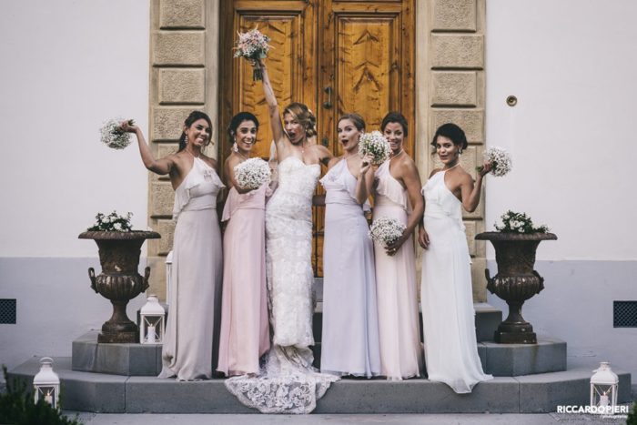 sposa e damigelle