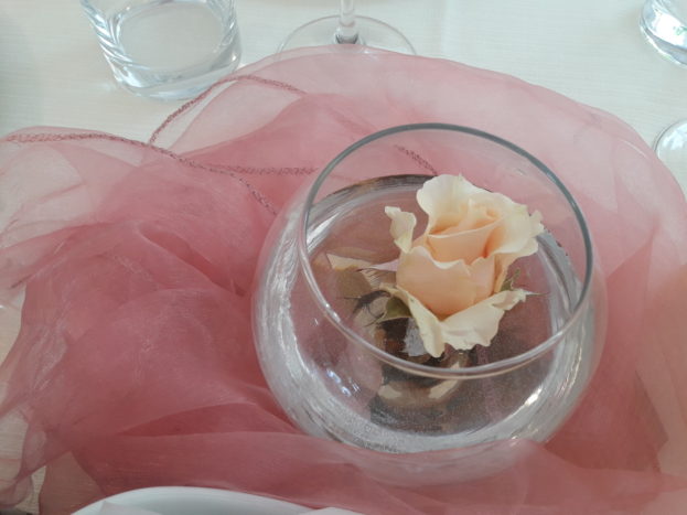 centrotavola rosa