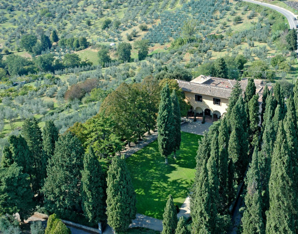 Vista con drone