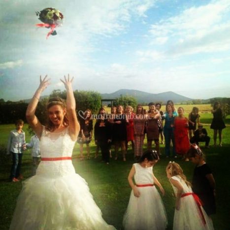 Lancio del bouquet