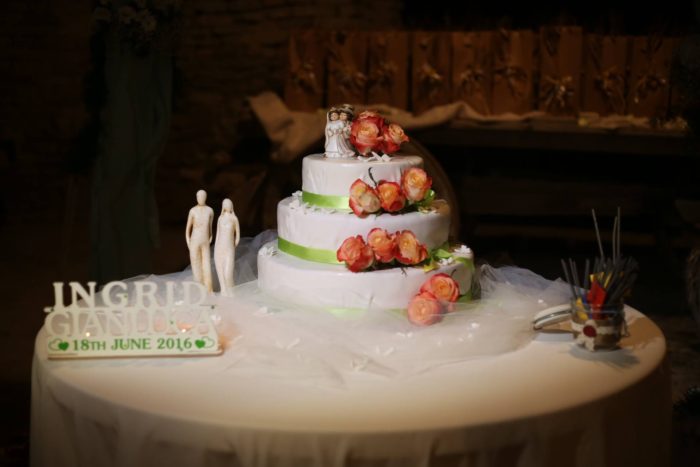 Wedding cake fiori veri