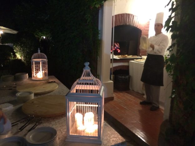 Il forno a legna a vista