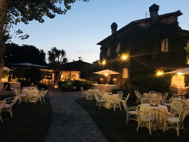 La villa di sera