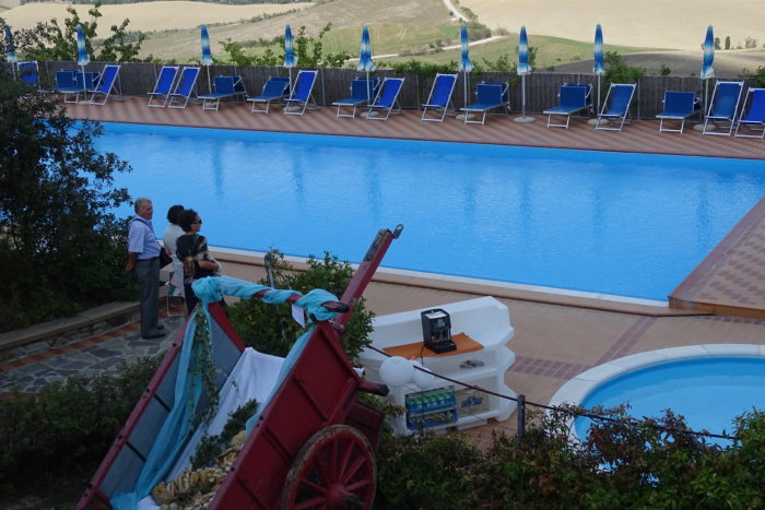 la piscina