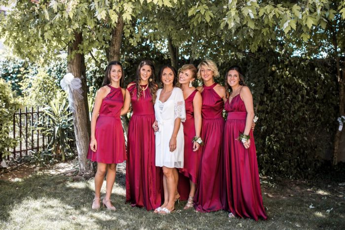 sposa e damigelle