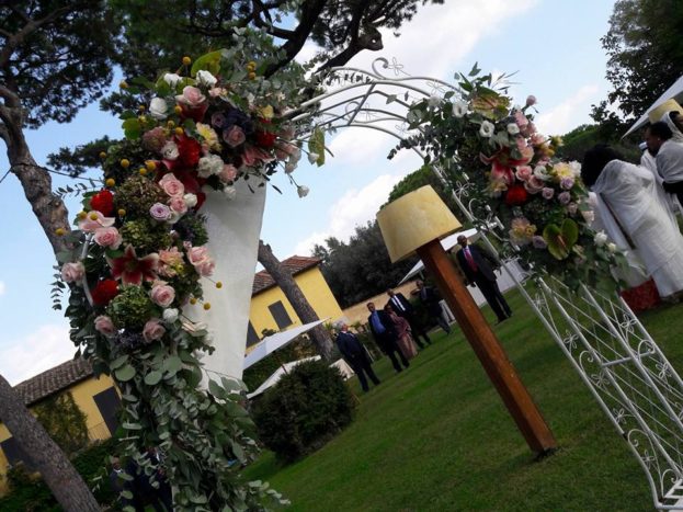 arco in giardino