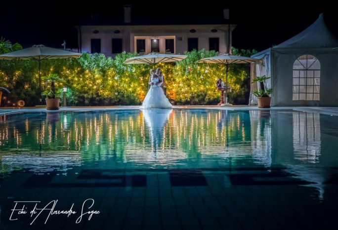 Foto in posa in piscina