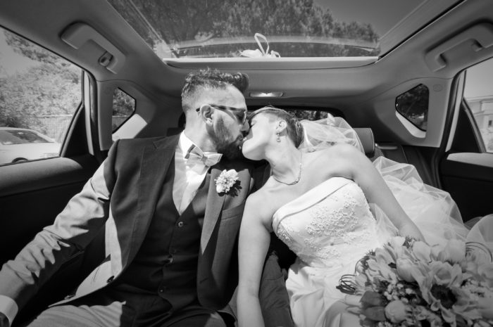 bacio in auto