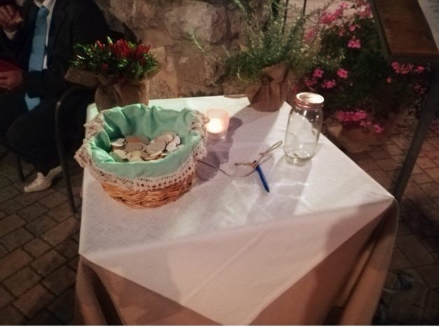 tavolo confetti