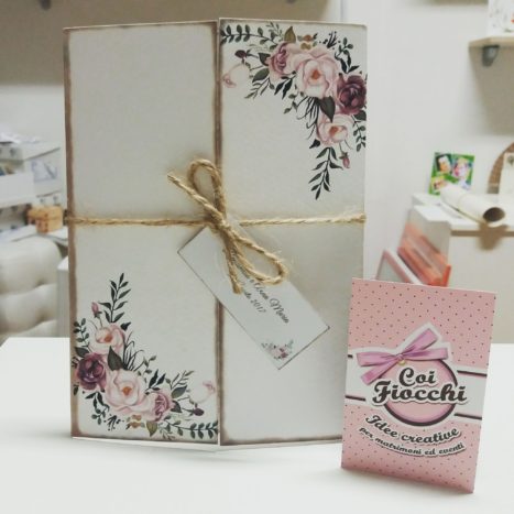 partecipazione shabby chic