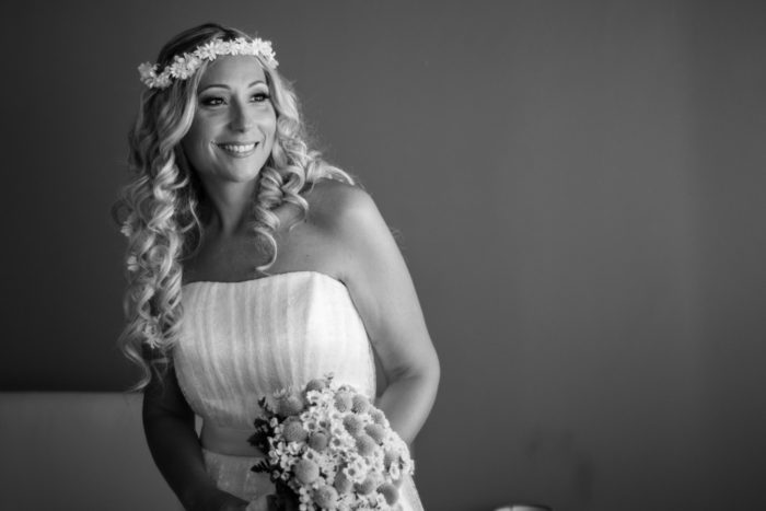 Ritratto di sposa in BN