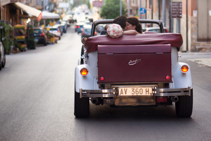 Auto d'epoca e le nozze