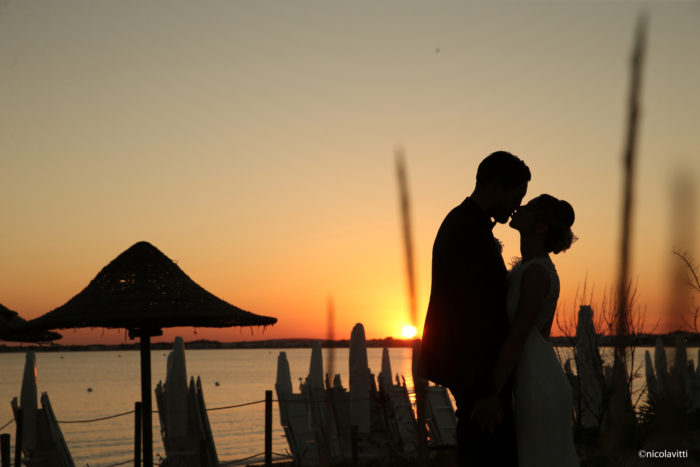 bacio al tramonto
