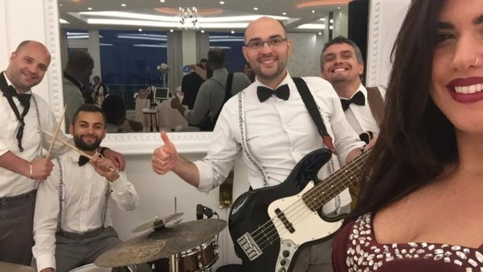 bretelle musicali bianche