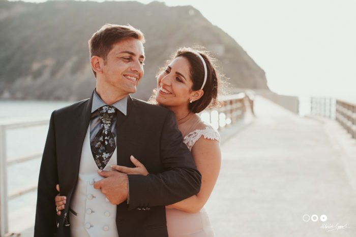 Bride and her husband